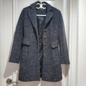 Shelli Segal- Laundry- Black/Grey Heather Peacoat- New